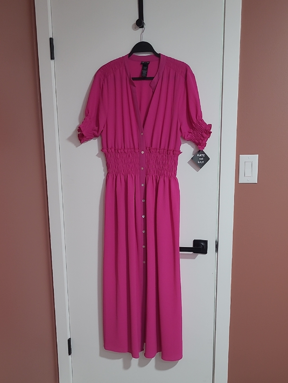 Kate&Lilly-  Button-Front Maxi Dress